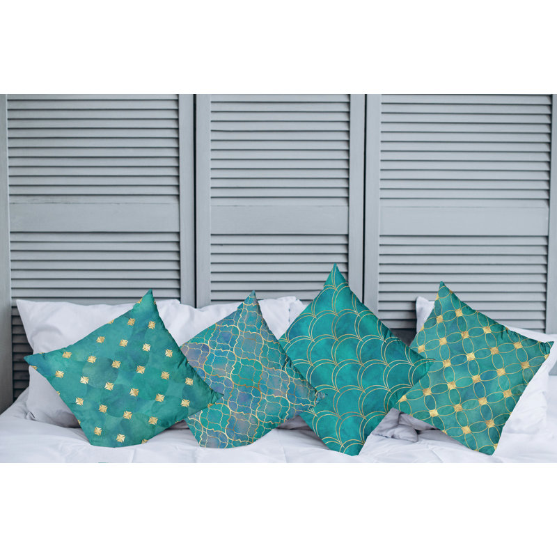 Ensemble de housse de coussin 4 pièces, 18" x 18"