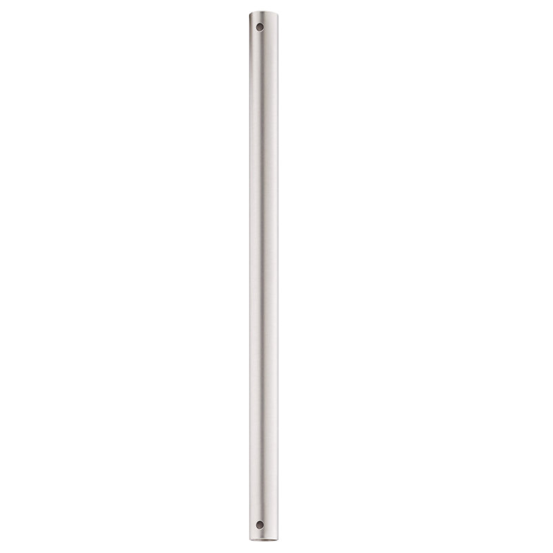 Ceiling Fan Downrods, Brushed Nickel, 18" H x 1" W x 0.75" D 