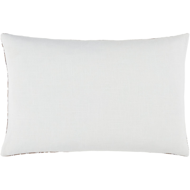 Erica Caigan Accent Pillow, Polyester, Brown/White