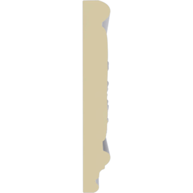 Primed White Geometric Crown Moulding Panel Sample