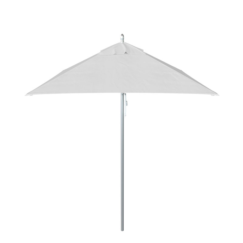 Parasol de marché carré 6 pi Manuell, Toile Sunbrella® naturel