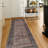 Arradale Soft Plush Machine Washable and Foldable Vintage Distressed Floral Pattern Area Rug Brown-1092345787