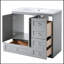 Ensemble de meuble-lavabo simple avec plateau 17,90 Samip-1890411099