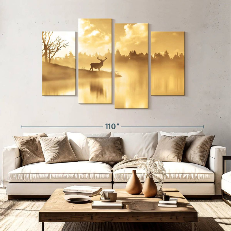 Brampt Golden Moose, 54" H x 84" W