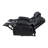 Tranisha 85.1'' W Faux Leather Reclining Sofa in Black