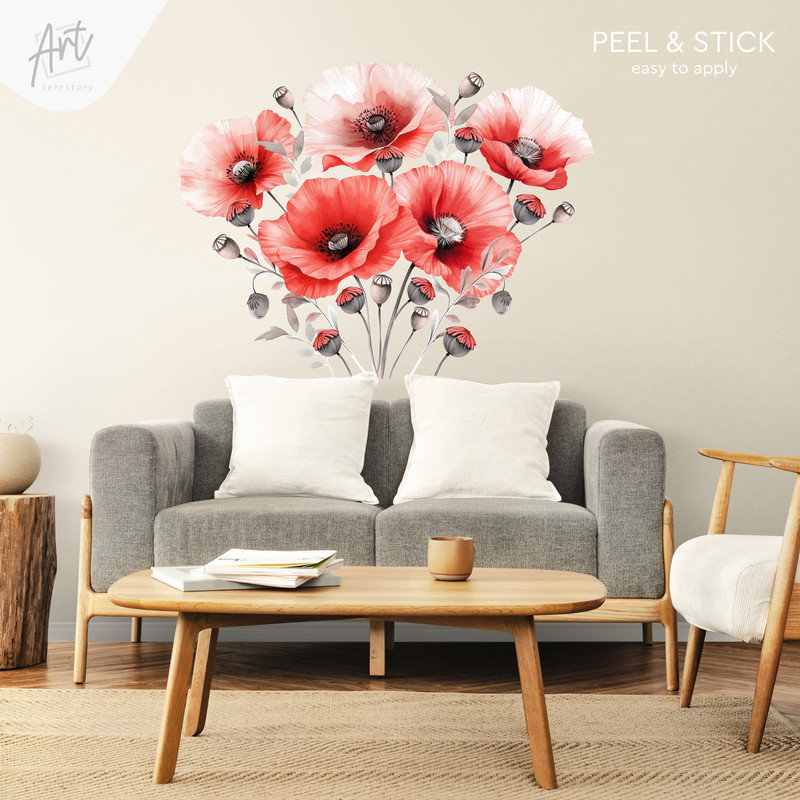Adhésif décoratif plantes et fleurs
