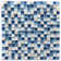 Corsica 0.6" x 0.6" Glass/Natural Stone Grid Mosaic Wall & Floor Tile