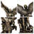 12Inch St Michael Statue Saint Archangel Michael Statue Defeated Lucifer Tramples Demon Resin Battle Angel Sculpture Bronze