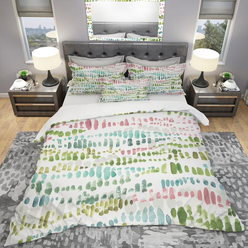 Transitional Duvet Cover Set - Microfiber Polyester, King Duvet Cover + 2 Shams