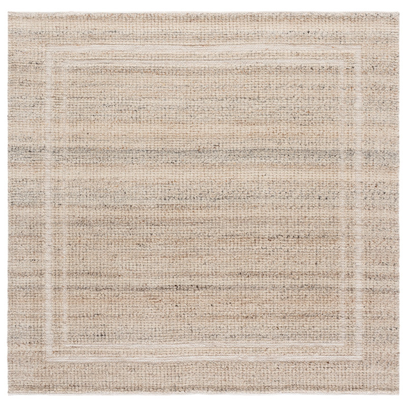 Natura 229 Hand Loomed Wool Geometric Rug, Square 6'