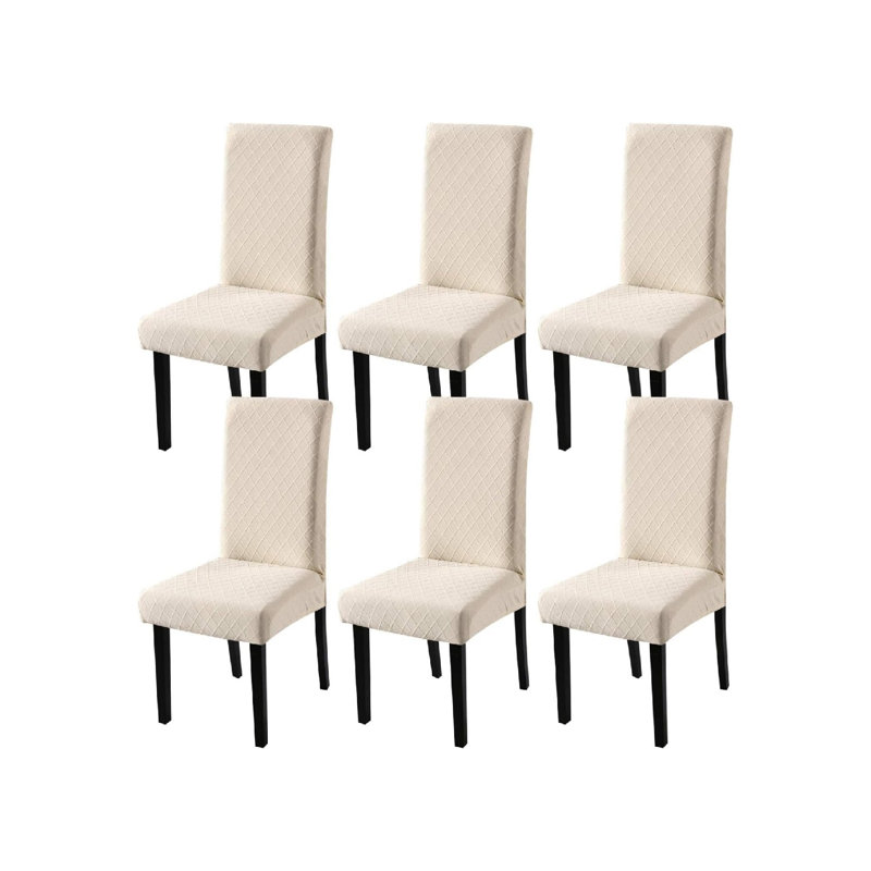Polyester Box Cushion Dining Chair Slipcover