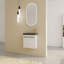 Meuble-lavabo mural flottant 20 po avec lavabo en résine et porte d'armoire à fermeture en douceur-1350215791