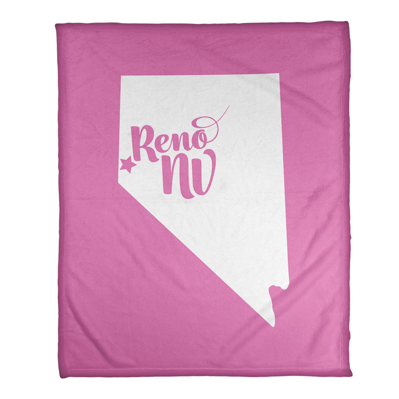 Jeté polaire reno nevada, l 32,5 po x L 42,5 po, Rose