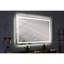60" X 36" Fog Led Bathroom Mirror With 3 Colour Choices, Wall Mounted, Stepless Dimmable, Front And Backlight, Memory, White Aluminium Glass, 62 Lb, Good For Bathroom's Decor Options, Suitable-1170780342