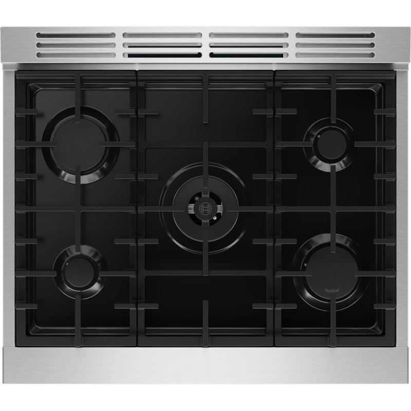 800 Series, 30" Industrial Style Gas Range,  SS