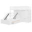 Lit superposé simple avec tiroirs, garde-robe, tablettes de rangement et lit hydraulique, blanc-836457237