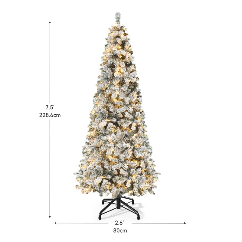 Arbre de Noël enneigé, 7,5 pi
