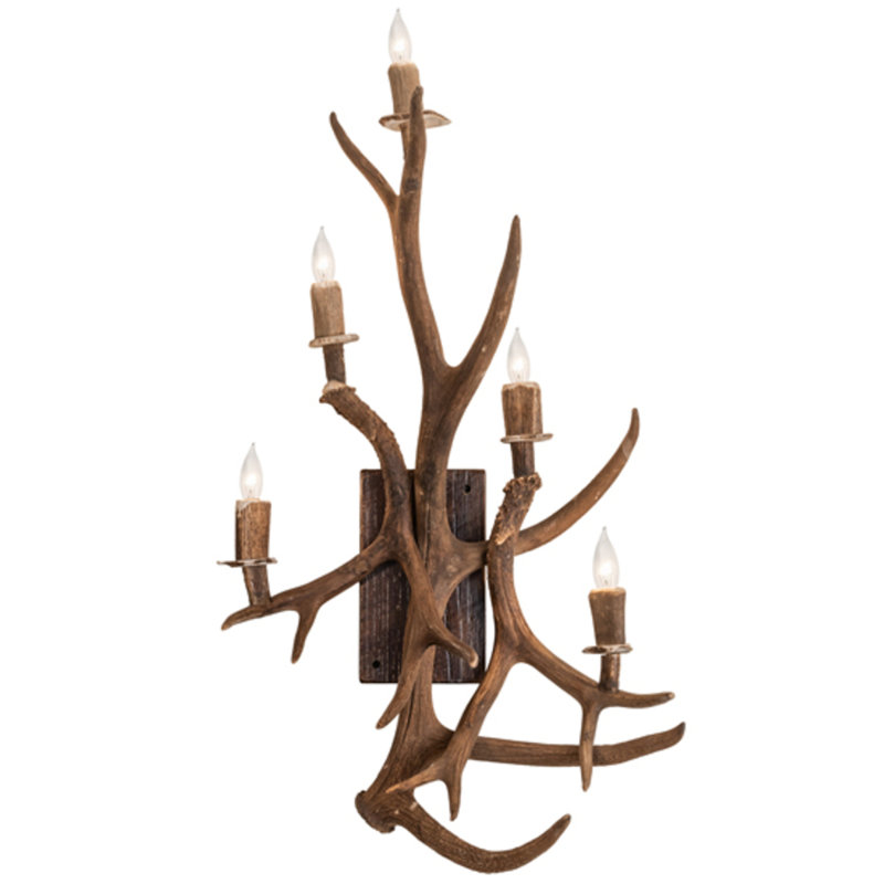 Antlers 5 - Light Candle Wall Light