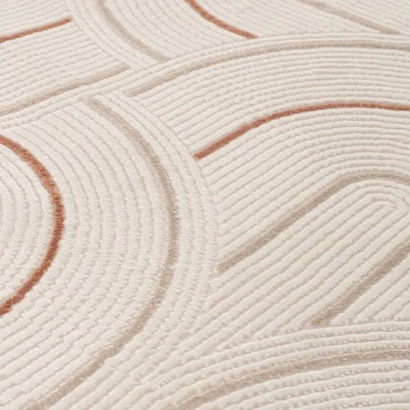 Carmel Modern Arc Cream/Terra Area Rug, Rectangle 120 x 170cm
