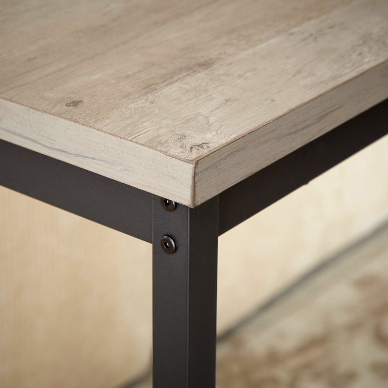 Ensemble de longue table de bar avec 3 tabourets de bar rembourrés en polyuréthane, table de bar industrielle et chaises pour table de petit-déjeuner de cuisine, salon, salle de banquet