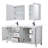 Daria 72'' Double Bathroom Vanity with Carrara Marble Top-40066247-70404273-118618569