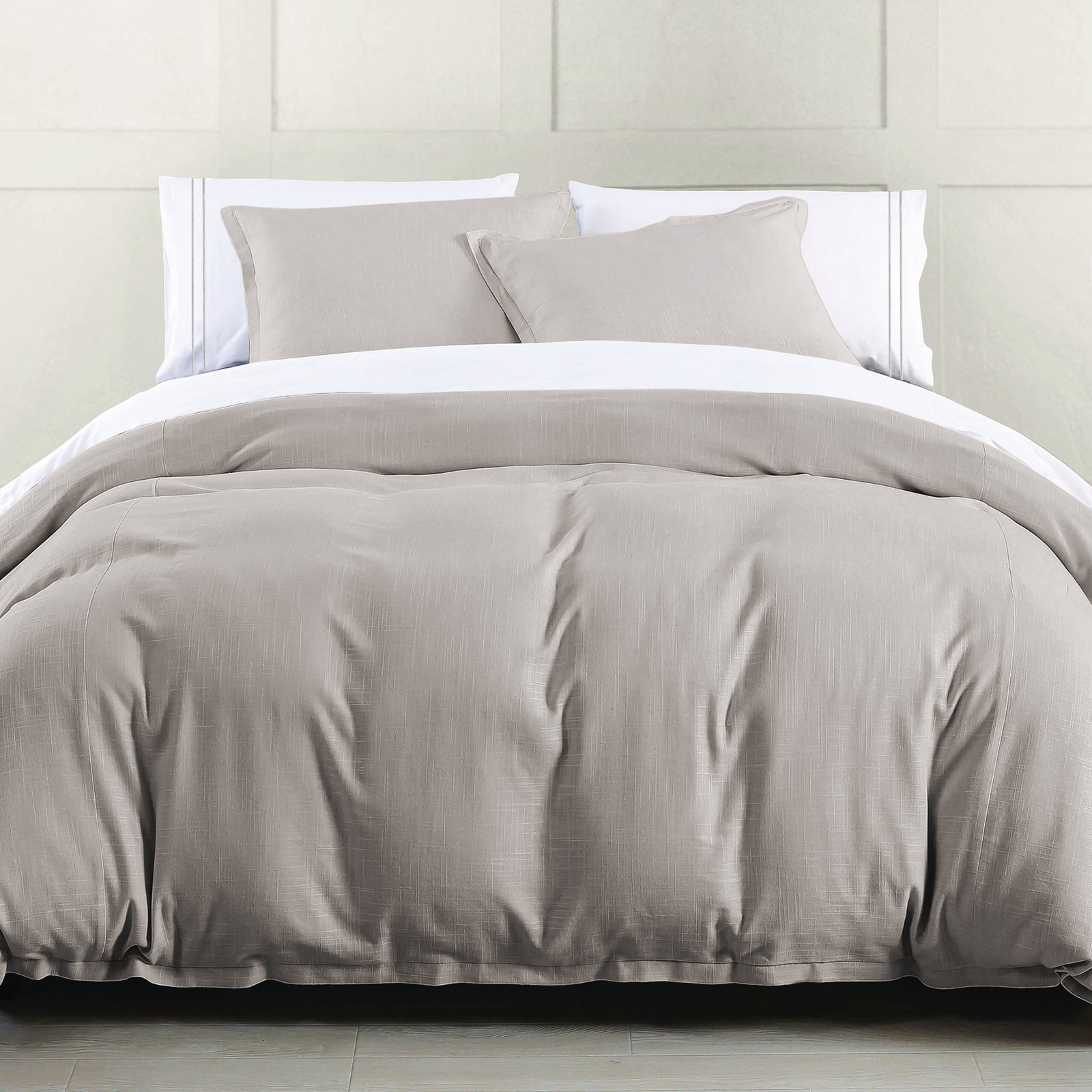 Queen Comforter + 2 Shams, Taupe