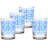 Frank Lloyd Wright Millard Block 14-Ounce DOF Double Old Fashioned Glass Set of 4
