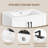 Modern Freestanding Bathroom Vanity with Ceramic Basin