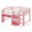 Solid Wood Loft Bed Frame With Storage Cabinets, Bookcase And Whiteboard For Graffiti-118155246