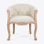 Chaise d'appoint, chaise de salon, chaise de lecture avec structure en bois massif