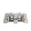 Ensemble de meuble-lavabo double 84 po Huntwood-867182765