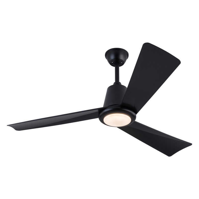 Modern Dimmable Ceiling Fan Light With Remote Control, 21.65" H x 42" W