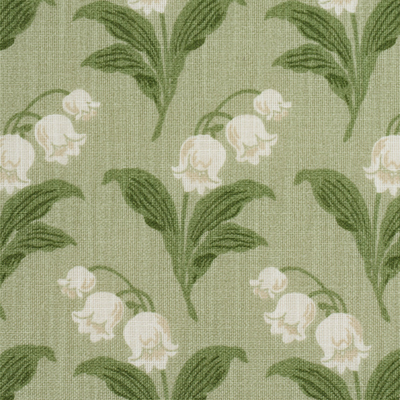 Lily Of The Valley Indoor/Outdoor Fabric, Moss