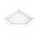 Dreamline Dreamstone 38 In. D X 38 In. W X 5 1/2 In. H Corner Drain Neo-Angle Shower Base In White