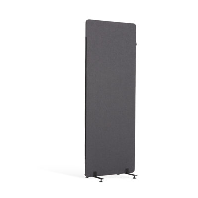 24" x 66" Cubicle Divider,Freestanding Privacy Screen, Cubicle Divider with Fixed and Sliding Feet 2-Sided Detachable Side Zipper