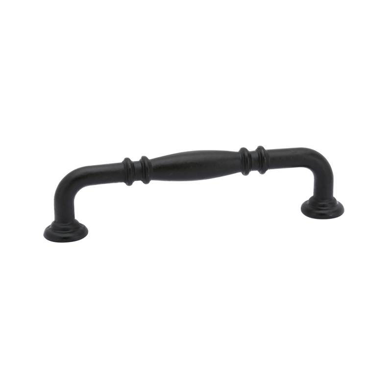 Tuscany Ribbed 3" Center to Center Arch Pull, 4", Flat Black Bronze