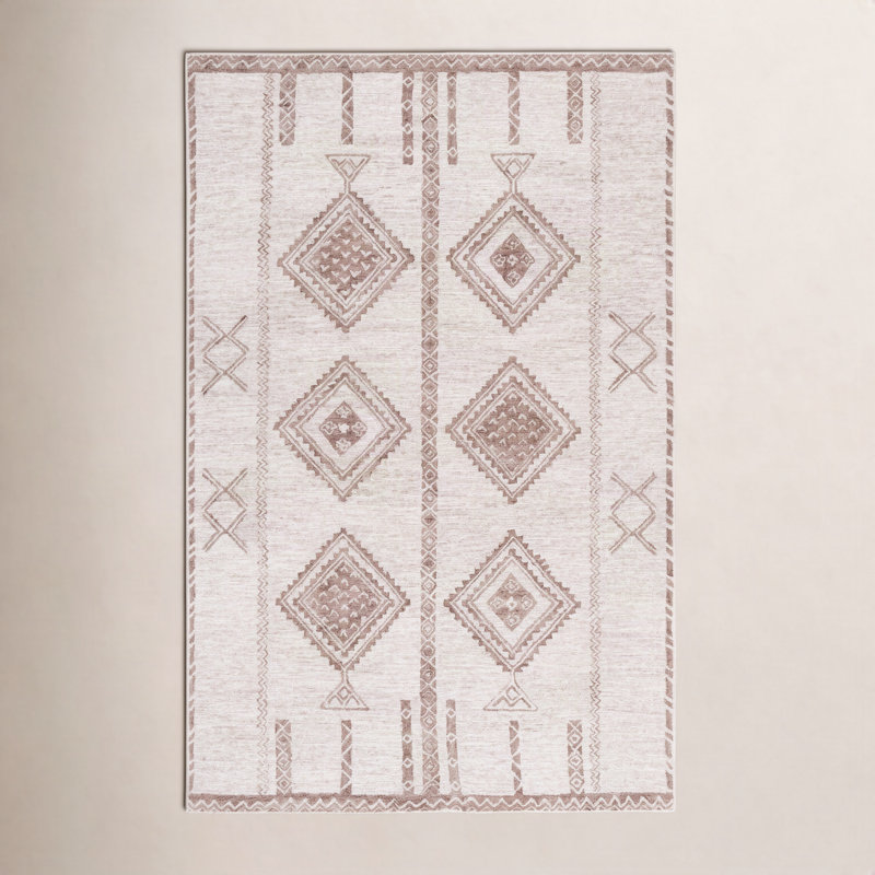 Kenya 926, laine à 80% touffetée à la main; Tapis marocain 20% coton, Rectangulaire 8 pi x 10 pi