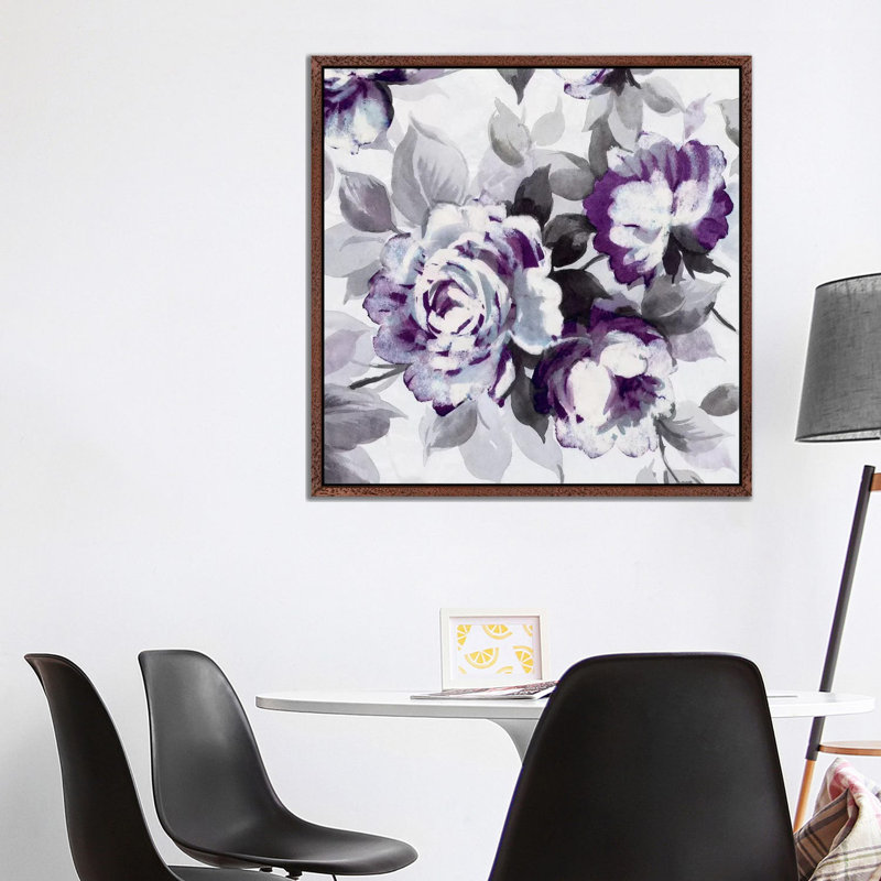 Scent Of Plum Roses III 1 Piece Wall Art on Canvas, 93.98 cm H x 93.98 cm W, Classic Wood Floater Framed