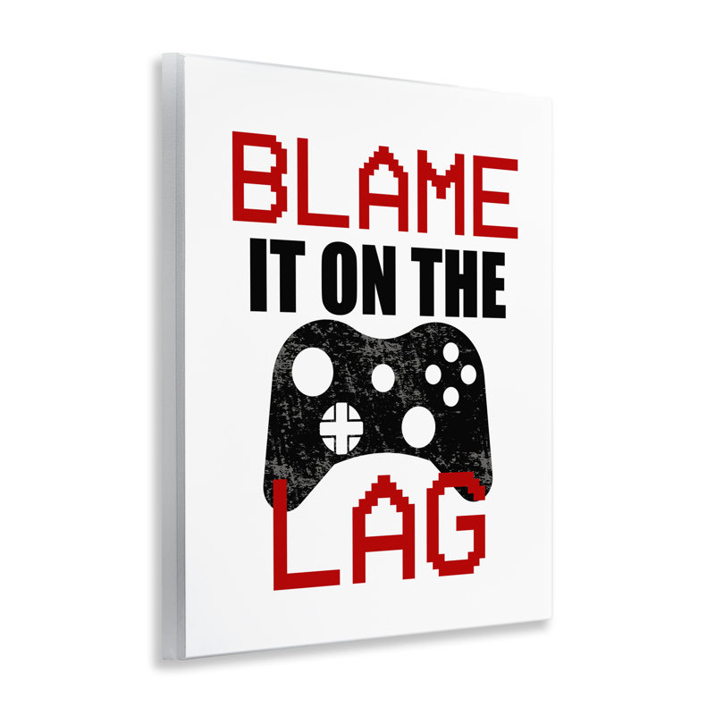Plaque murale «Blame It On The Lag», conception de Kim Allen