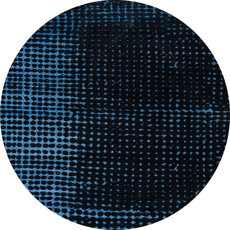 Tapis abstrait moderne 4645, Rond 7 pi