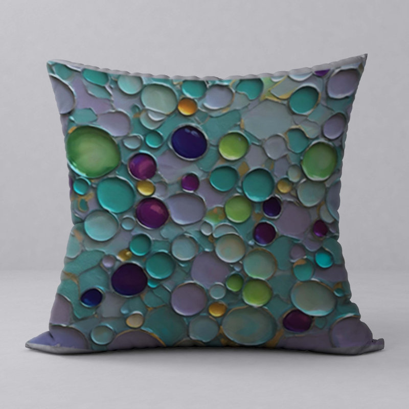 Oreiller New ManosMorenas, caractère et motifs vibrants / taille 18 po x 18 po