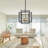 4 - Light Wrought Iron Lantern Square / Rectangle Chandelier-151039850