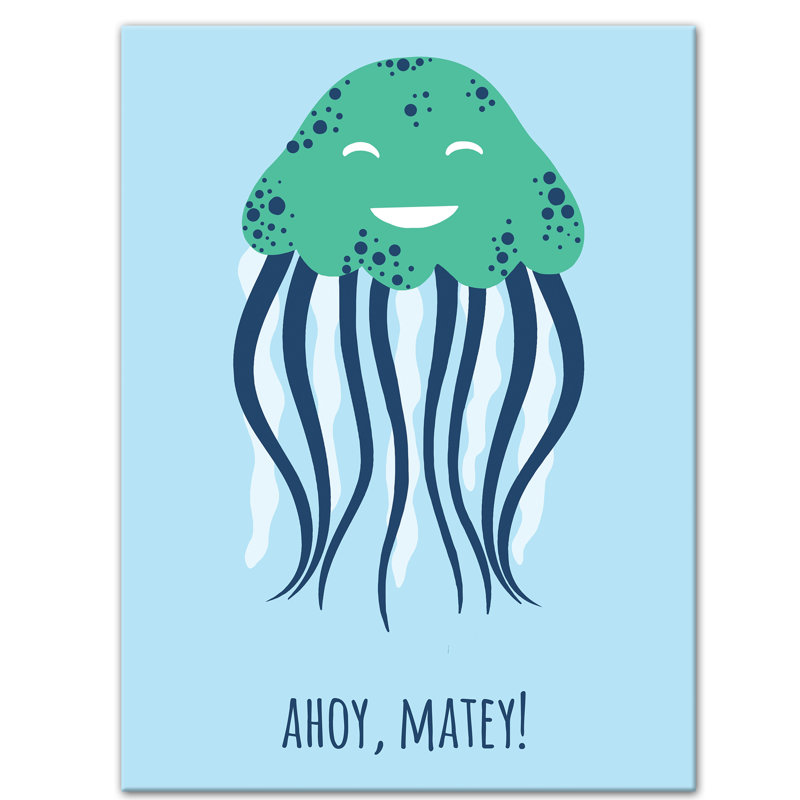 « ahoy matey jellyfish », art sur toile Jered