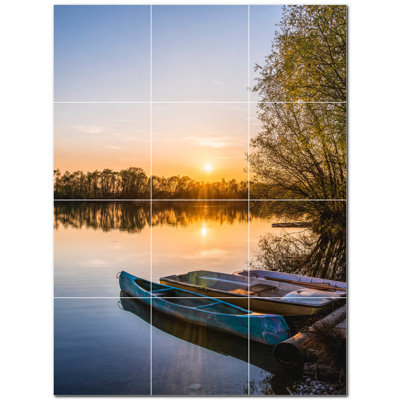 Murale décorative en céramique 4,25 po x 4,25 po