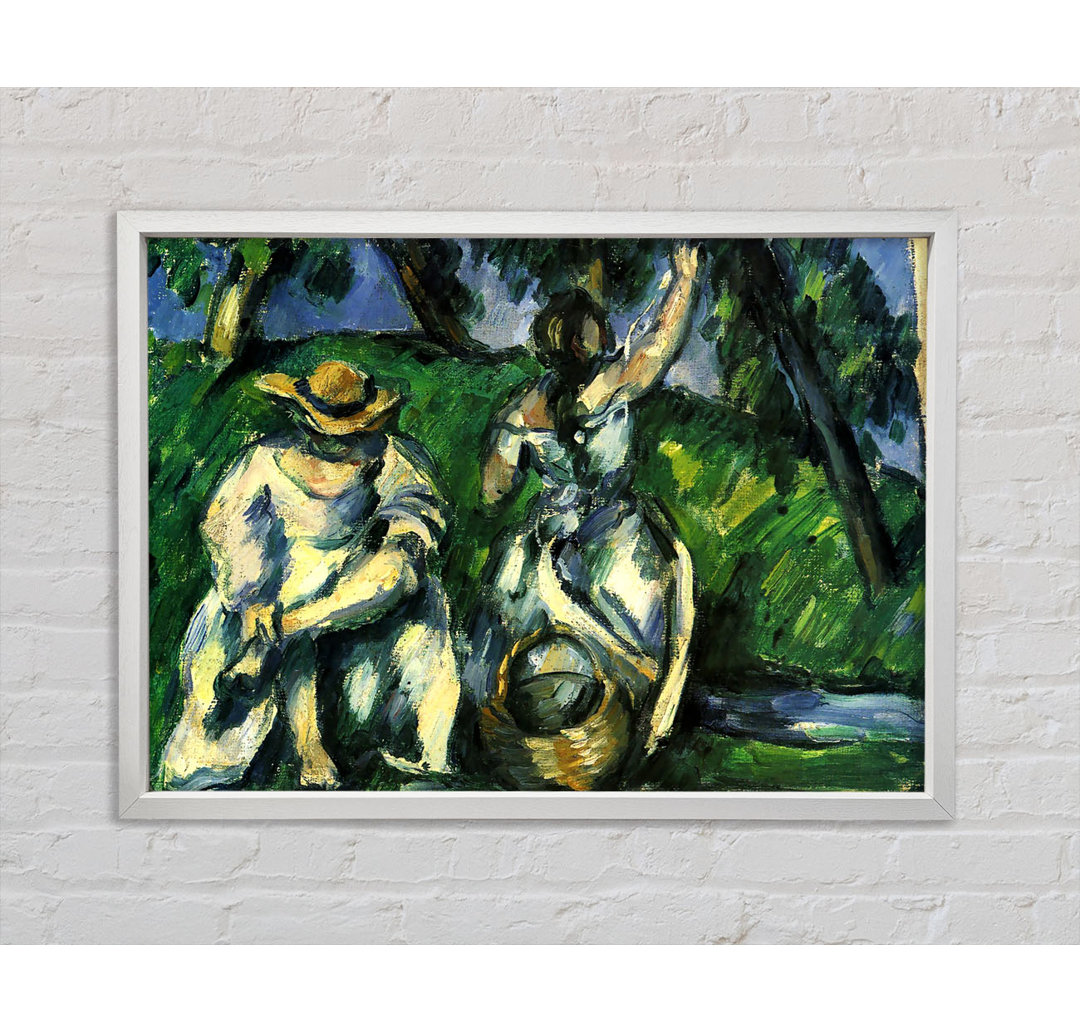 Gerahmtes Leinwandbild Figures von Cezanne