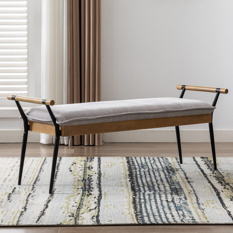 Banc de rangement Zanaya, Gris