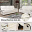 Ensemble de salon inclinable en similicuir 2 pièces avec console de rangement et porte-gobelets Abshier