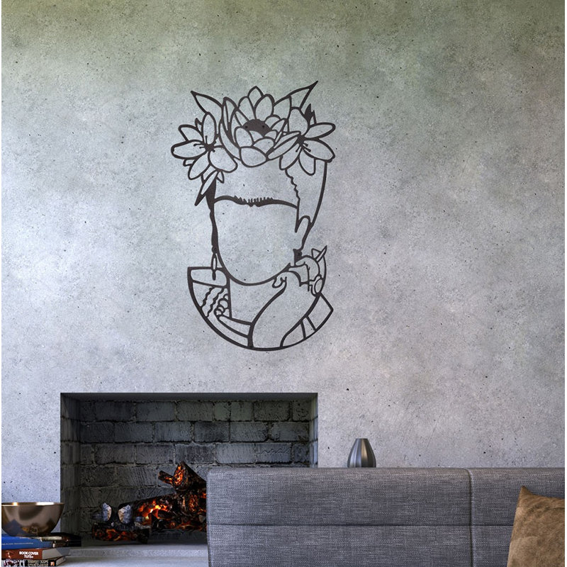 Élégant accessoire mural décoratif en métal, finition noire, 15,8 x 27,6 pouces | 100% métal, épaisseur: 0,08 pouce | Parfait pour la décoration intérieure, esthétique moderne, design durable et élégant, facile à monter