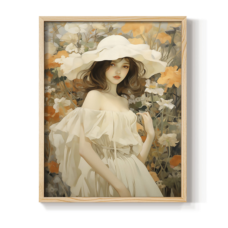 «WOMEN Series», reproduction encadrée en bois massif, H 11 po x l 9 po