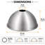 3.9 in. H Metal Dome Pendant Shade-1749989062